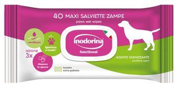 Feuchtt&uuml;cher f&uuml;r Hundepfoten Inodorina | Inodorina Paws Wet Wipes 40 Stk