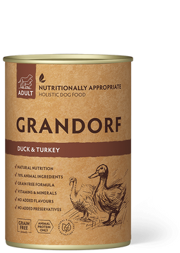 Консерва для собак Грандорф качка з індичкою | Grandorf Duck & Turkey 400 грам GDDW1440 фото