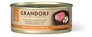 Консервы для кошек Грандорф тунец с куринным филе | Grandorf Tuna & Chicken Breast 70 грамм GDCW1207 фото